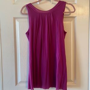 Fuchsia sleeveless blouse